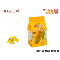 Cocoaland - LOT100 Mango Gummy with Mango Juice 1000 gram 1-Pack LOT100 Mango Gummy