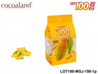 Cocoaland mango gummy - LOT100 Mango Gummy with Mango Juice 150 gram 1-Pack LOT100 Mango Gummy