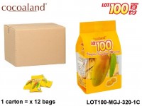 Cocoaland best mango juice - LOT100 Mango Gummy with Mango Juice 320 gram 1-Carton LOT100 Mango Gummy